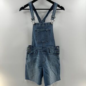 Hollister Boyfriend Overalls Medium Wash Size Small